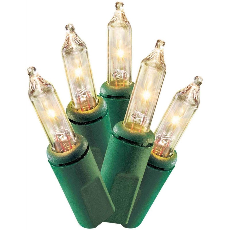 Holiday Time 100 Clear Mini Lights Green Wire 21.5 FT. (3 Pack Bundle) - Image 3